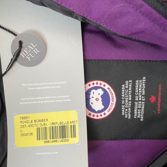 Youth Canada Goose Rundle Bomber Jacket - Picture 2 of 4